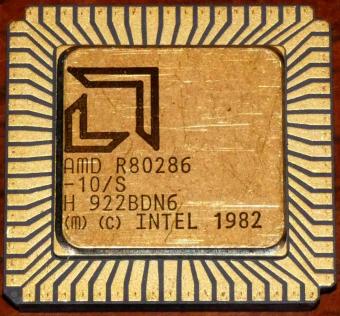 286er AMD 10 MHz CPU (R80286-10-S) Intel 1982
